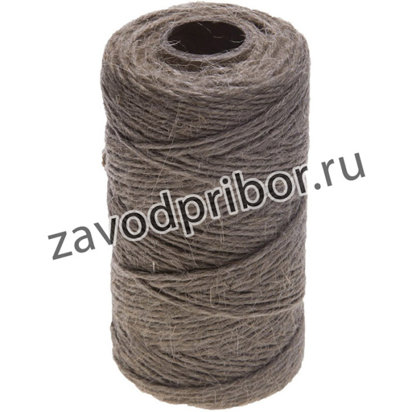 50120-090, ЗУБР 90 м, 4-ниточный, d 1.2 мм, 1120 ктекс, 24 кгс, джутовый шпагат (50120-090)