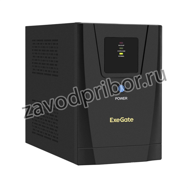 ИБП ExeGate SpecialPro UNB-1500.LED. AVR.2SH.3C13.USB 1500VA/950W, LED, AVR, 2*Schuko+3*C13,USB, металлический корпус, Black