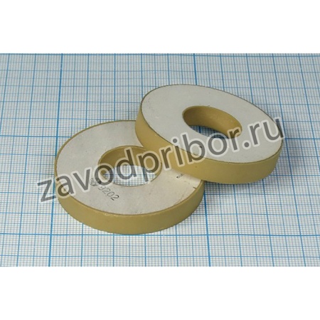 Ультразвуковое кольцо излучатель из пьезокерамики 50xd20x8мм, 30кГц, небольшие сколы, пэу 50xd20x8,0\кольцо\ 30кГц\\ЦТС-19\\\ ; пэу 50xd20x8