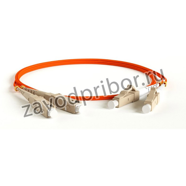 01 Патч-корд волоконно-оптический (шнур) Hyperline, MM 50/125, LC-SC, 2.0 мм, duplex, LSZH, 2м, оранжевый