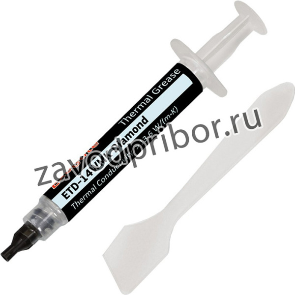 Термопаста ExeGate ETD-14WMK Diamond (13,6 Вт/(м К), 2г, шприц с лопаткой)