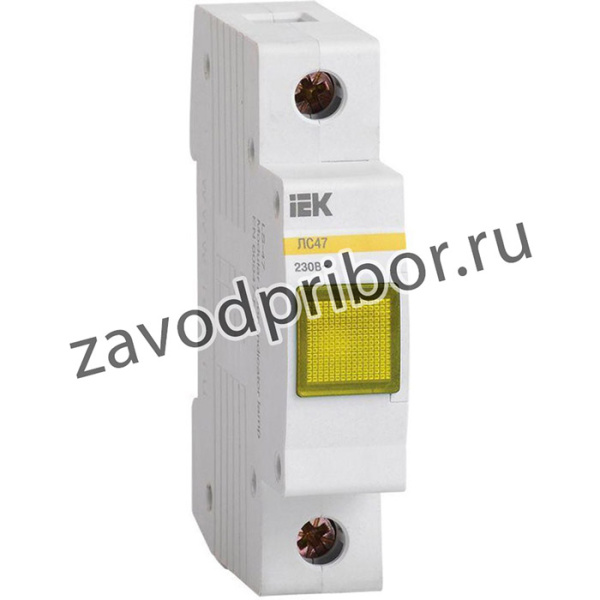 MLS10-230-K05, Сигнальная лампа ЛС-47 (желтая) (неон) IEK