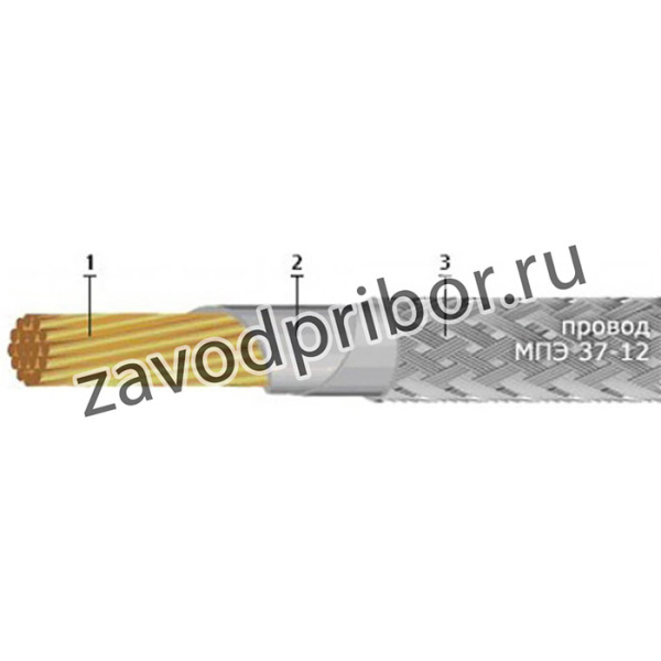 Монтажный провод МПЭ 37 -12 0,12 мм 1 м белый