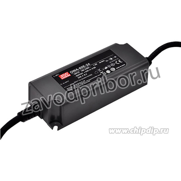 OWA-60E-15, Блок питания: импульсный, LED, 60Вт, 15ВDC, 4А, 90-264ВAC, IP67