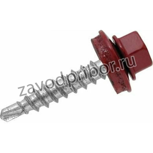Кровельный саморез5,5x19 RAL 3005 сверло №3, 250шт 304271