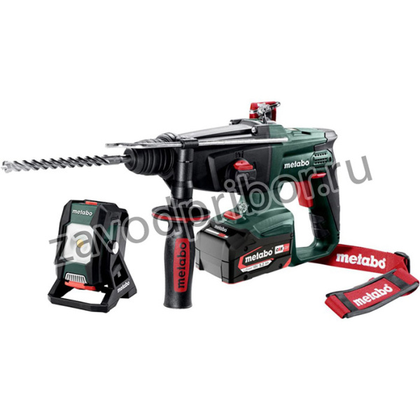 T0526 Перфоратор аккумуляторный Metabo KHA 18 LTX + прожектор Metabo BSA 12-18 LED 2000