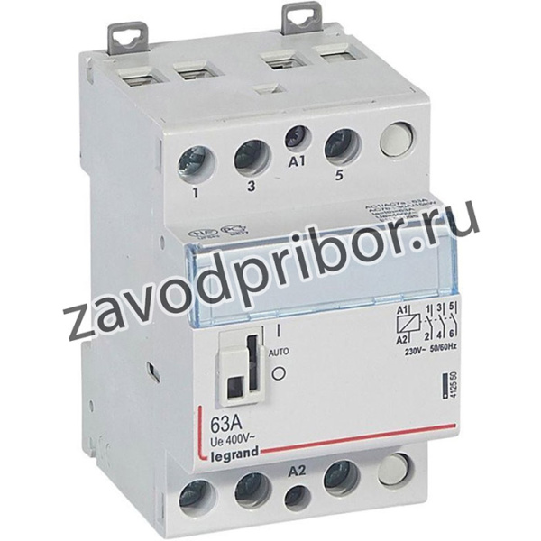 Контактор мод. 63А/3п 3НО 230В с ручкой упр. CX3 Leg 412550