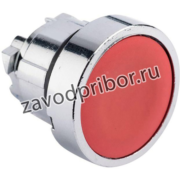 XB4BA-R, Исполнительный механизм кнопки XB4 красный плоский возвратный без фиксации, без подсветки