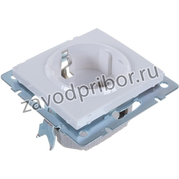 RAIN Розетка с/ з керамика белая 703-0288-122