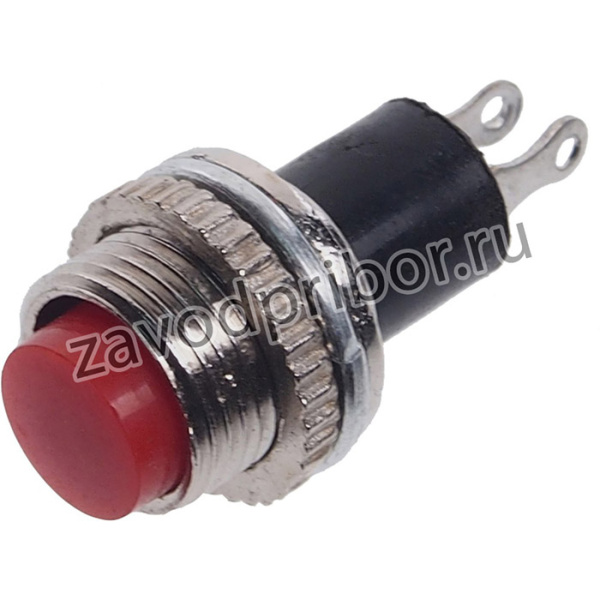 36-3331, Выключатель-кнопка металл 220V 2А (2с) OFF-(ON) _10.2 красная Mini (RWD-213) REXANT