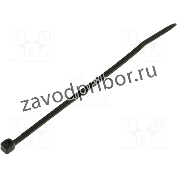 CVT-070B, Кабельная стяжка, L: 71мм, W: 1,6мм, полиамид, черный, dмакс: 11мм