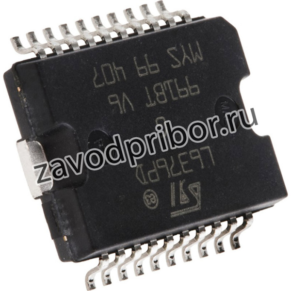 L6376D, IC: power switch; 500мА; Ch: 4; PowerSO20; Вид схемы: high-side
