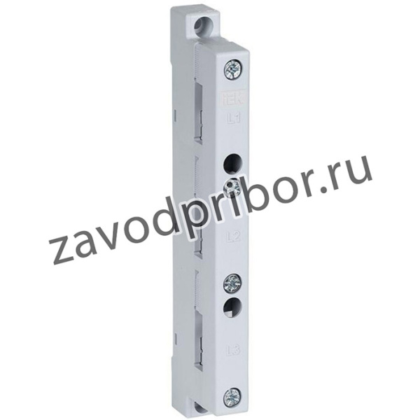 Изолятор шинный плоский ИШП 3P для гор. шин 5х15-10х30мм IEK YIS42-3-200