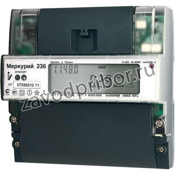 Электросчетчик Меркурий 236 ART-02 PQRS 3х230/400В 10 100 А 236ART02PQRS
