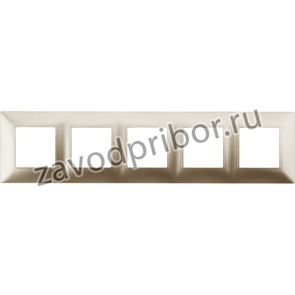 14-5005-04 ЭРА Рамка на 5 постов, Эра Elegance, шампань Б0034408