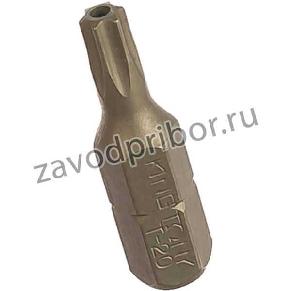 Вставка бита торцевая 1/4", TORX, T20, L = 25, с отверстием 102520U