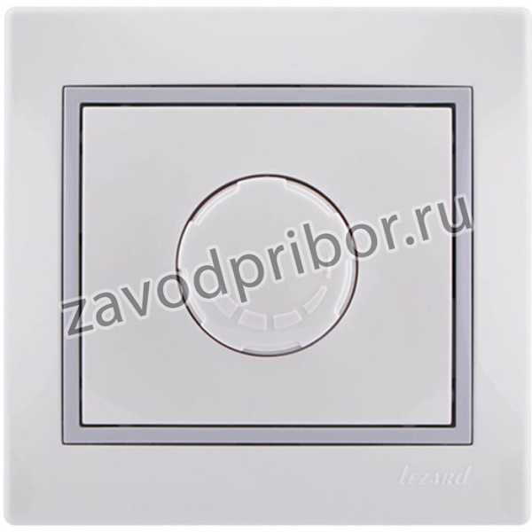 MIRA Диммер 500 Вт с фильтром и предохранит белый с серой вставкой 701-0215-117