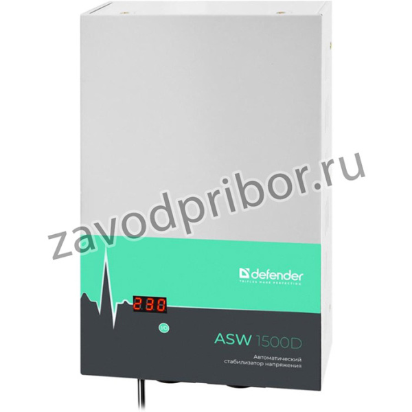 Стабилизатор напряжения Defender ASW 1500D белый [99046]