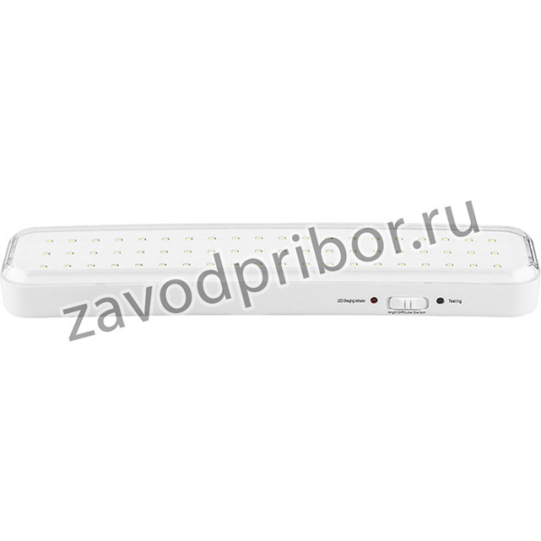 Светильник светодиодный EL121 60LED аккумуляторный AC/DC белый с наклейкой "Выход" 330*73*30 12671 Feron