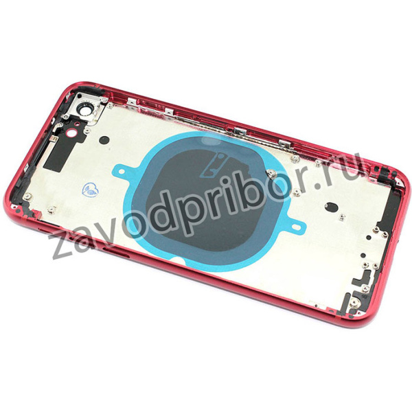Задняя крышка (корпус) в сборе с рамкой для Apple iPhone 8 красная