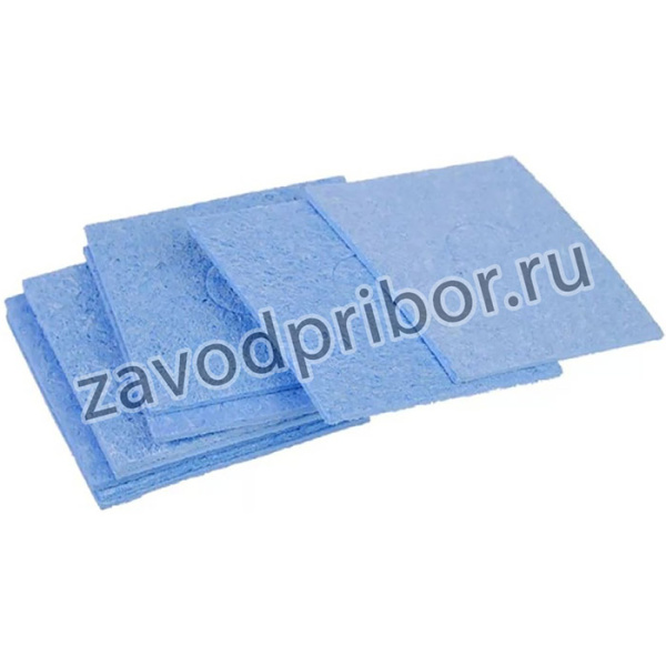 Губка для очистки паяльных жал 60х60 синяя