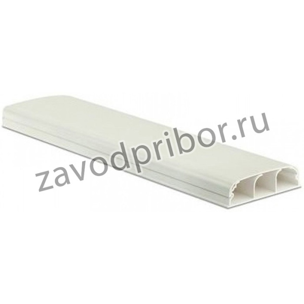 Кабель-канал плинтусного типа 90x25 мм, трехсекционный, с крышкой 2м 09200
