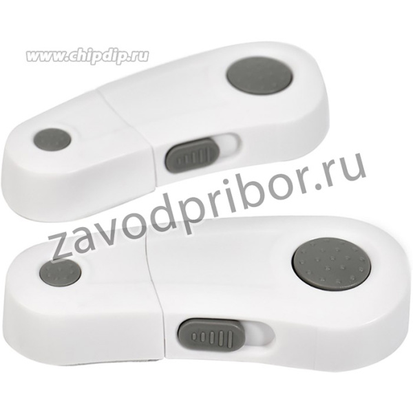 HLS-S-215W, Внешний замок-блокиратор для створок шкафов, 4х9,6 см (2 шт/уп)