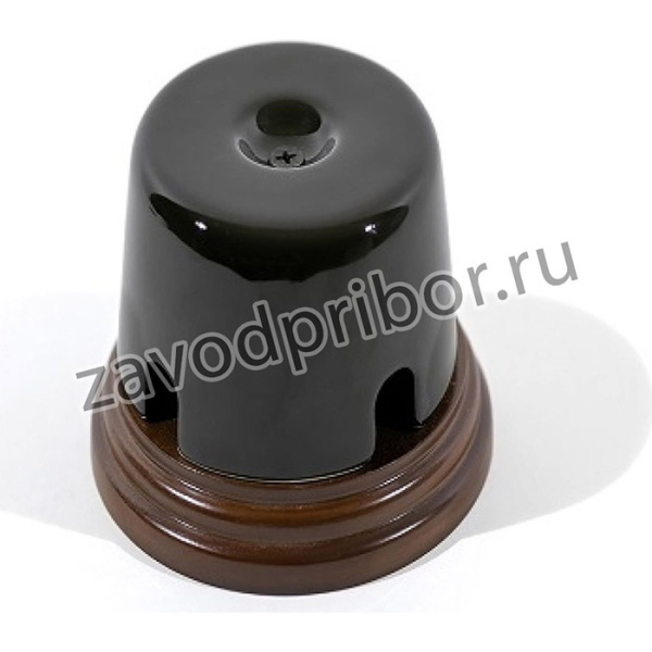 Распределительная коробка 77x40 керамическая на подложке, шоколад, серия АРБАТ РКК004