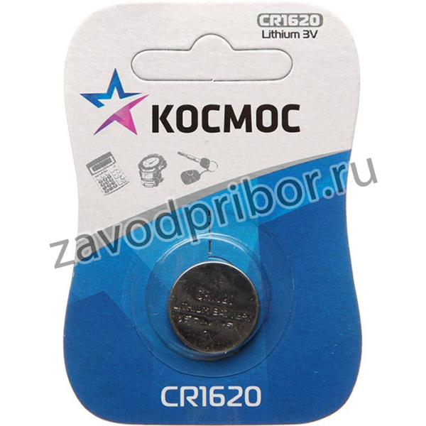 KOCR16201BL, Элемент питания CR1620 3V Lithium 1BL Космос