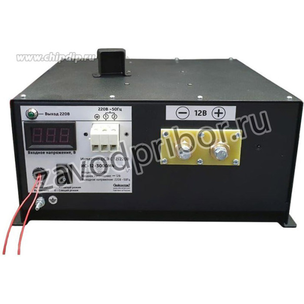 Инвертор ИС-12-3000М4 преобразователь напряжения DC/AC 12/220В 3000Вт