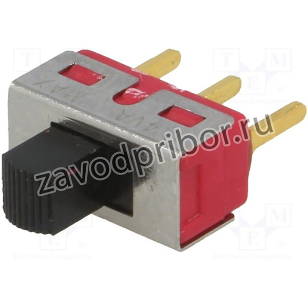 IC1105S1M2QE2, Переключатель: движковый, Пол: 2, SPDT, 2A/250ВAC, ON-ON, -30-85°C