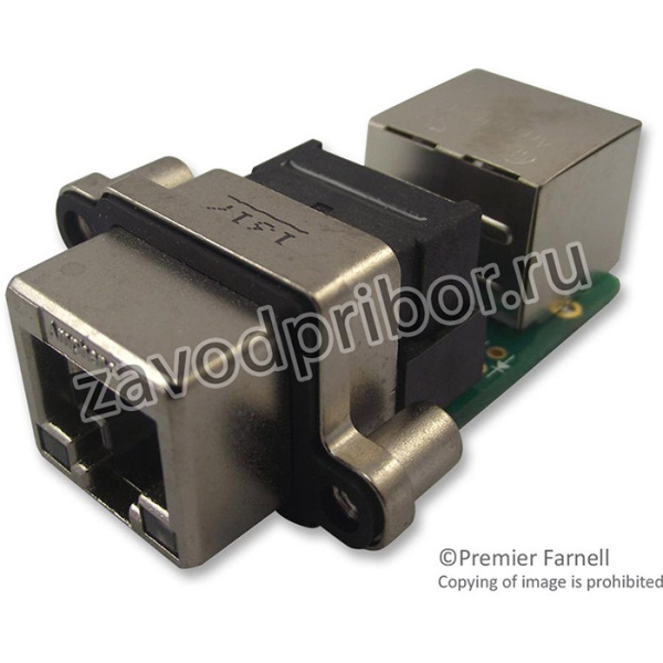 MRJ578001, Модульный разъем, RJ45 Jack, 1 x 1 (Порт), 8P8C, Cat5, IP67, Монтаж в Сквозное Отверстие