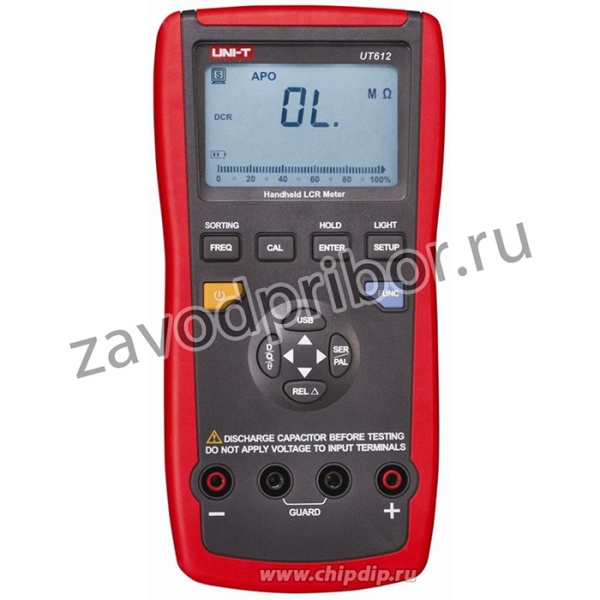 UT612, Измеритель RLC/ESR цифровой с автоматическим выбором диапазона, порт USB