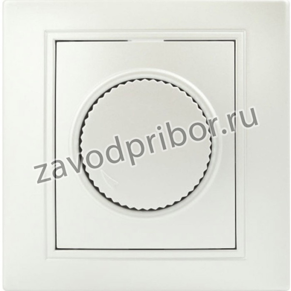 Светорегулятор Plano 1-401-06 диммер поворотный, 600Вт 230В, IP20, скрытая установка, перламутр, Б0053939
