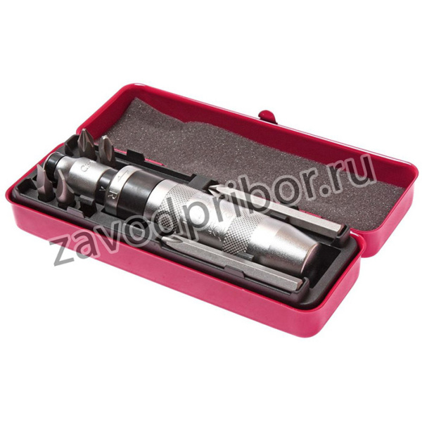 JTC-3207, Отвертка ударная с набором бит, 6пр: PH2, PH3, SL8, SL10