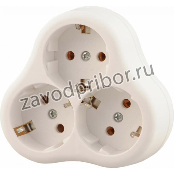 Тройник с заземлением треугольный 1 48 715-0900-609