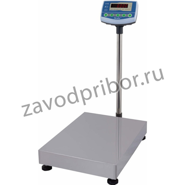 Весы напольные трехинтервальные СКЕ-32-30х30-3 (32кг)(платф.300х300) RS-232