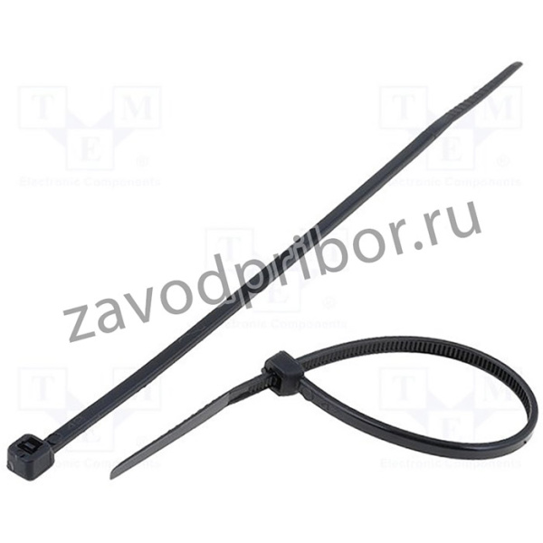 CV-120SW, Кабельная стяжка, L: 120мм, W: 2,5мм, полиамид, 78,5Н, черный