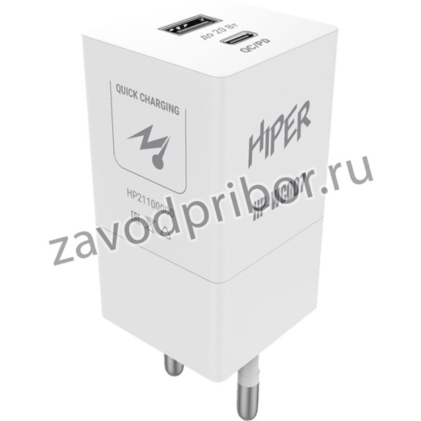 Сетевое зар./устр. Hiper HP-WC007 PD+QC белый