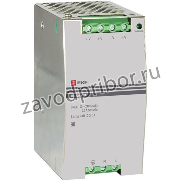 Блок питания 24В DR-120W-24 EKF dr-120w-24