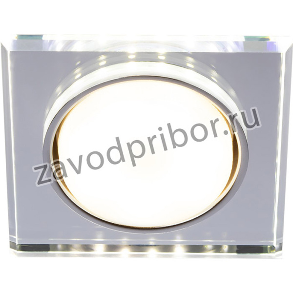 Встраиваемый светильник со светодиодной подсветкой ЭРА DK LD50 MR GX53 зеркальный Б0057472