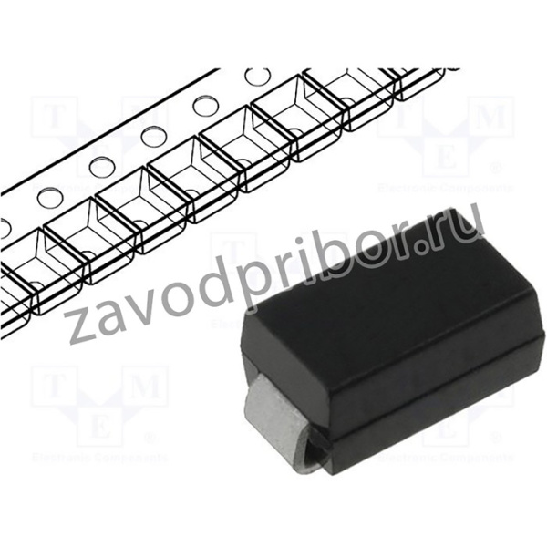 S1G-DIO, Диод: выпрямительный, SMD, 400В, 1А, 1,5мкс, SMA, Ufmax: 1,1В