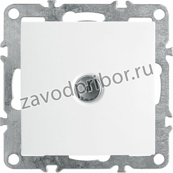 STTEKER Розетка телевизионная 1-местная, 75 Ом, механизм, белый PST00-9108-01 39315