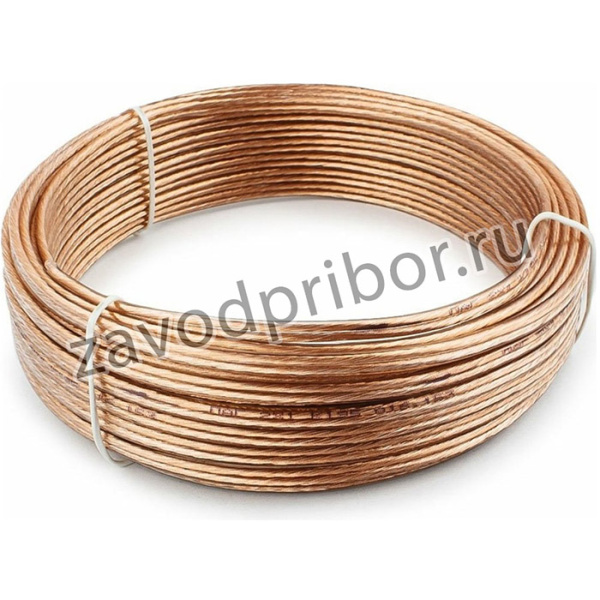 Акустический кабель , прозрачный, 15 м, бухта CC-TC2x1,0-15M