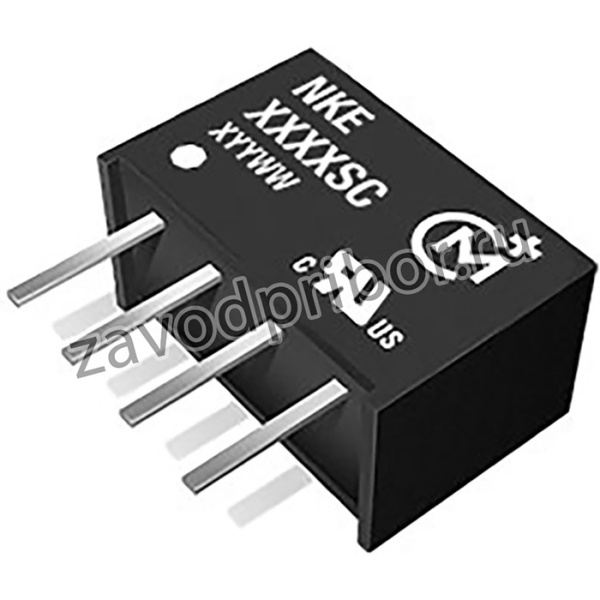 NKE0503SC, DC/DC преобразователь, 1 Вт, вход 4.5-5.5В, выход 3.3в/0.303А, SIP