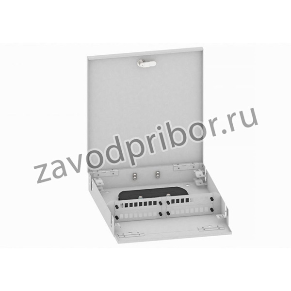 Оптический кросс настенный, 32 SC/DLC адаптера, пустой КРН-Top-32SC/DLC-GY