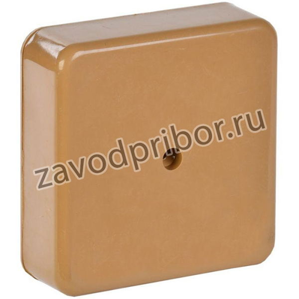 Коробка распаячная ОП 75х75х20 IP20 КМ41212-03 (6 клем. 6кв.мм) светл. дерево IEK UKO10-075-075-020-K21