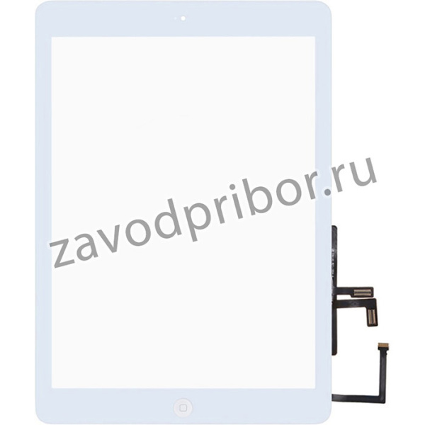 Сенсорное стекло (тачскрин) HC для iPad Air (A1474, A1475) с кнопкой HOME белый