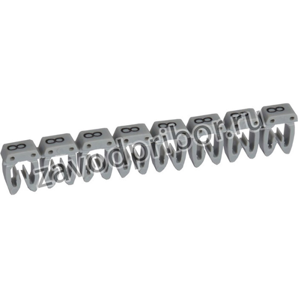 038228, Маркировочное кольцо 1.5-2.5мм (8) белое/серое CAB3