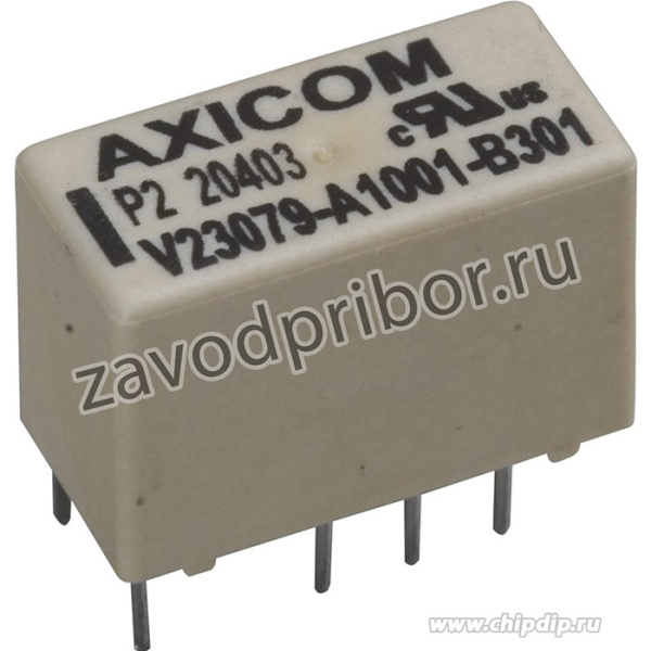 1393788-3 (V23079A1001B301), Реле 2 переключ. 5VDC, 2А/250VAC DPDT